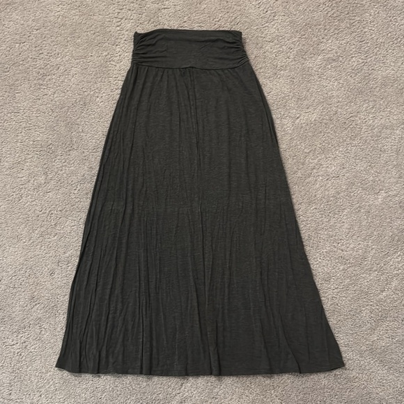 Women’s Maxi Skirt, Gray, Size L, Jersey Fabric - Picture 2 of 2